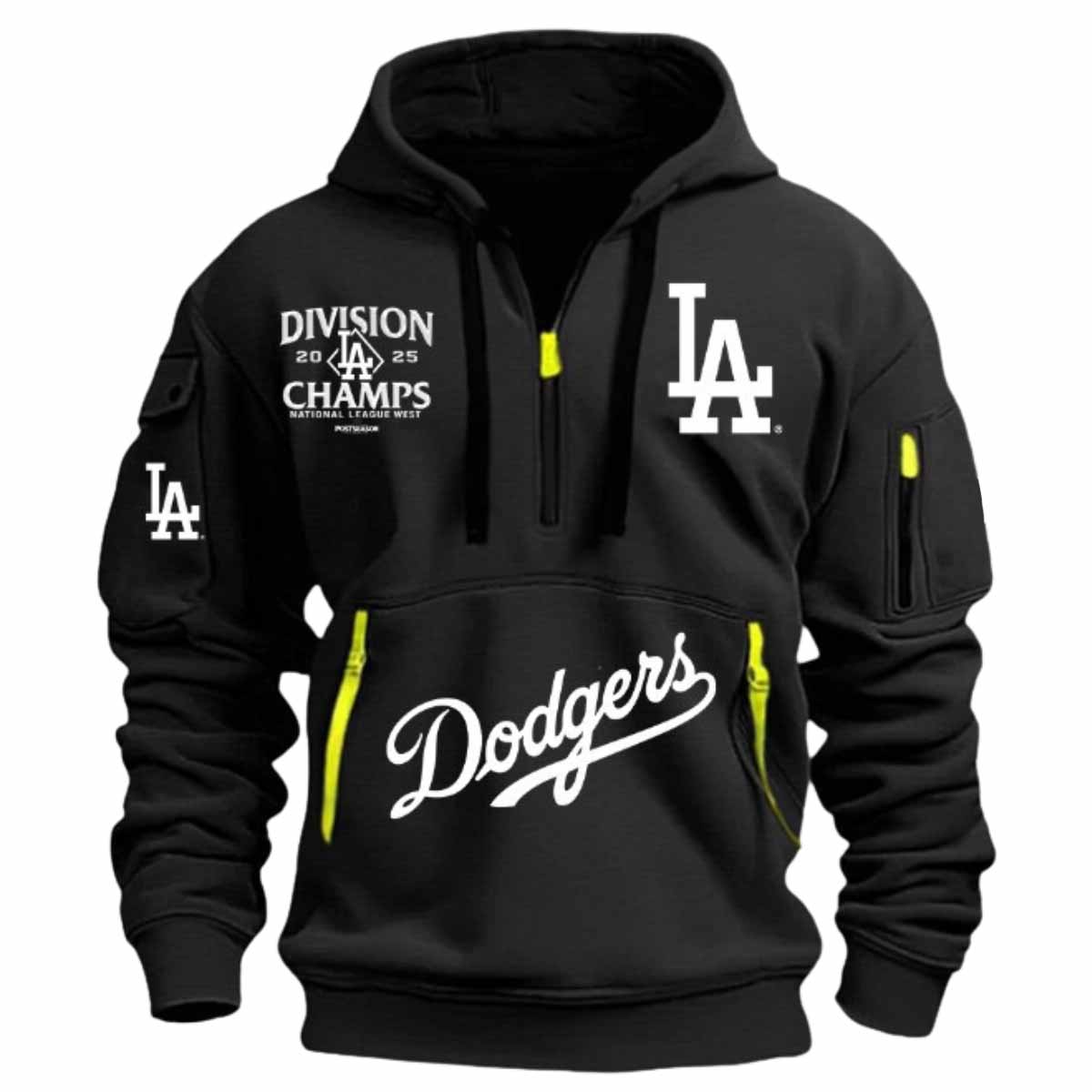 Dodgers Division Champs 2025 Quarter Zip Hoodie Dodgers Division Champs 2025 Quarter Zip Hoodie