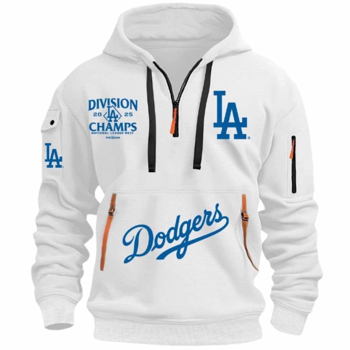 Dodgers Division Champs 2025 Quarter Zip Hoodie Dodgers Division Champs 2025 Quarter Zip Hoodie