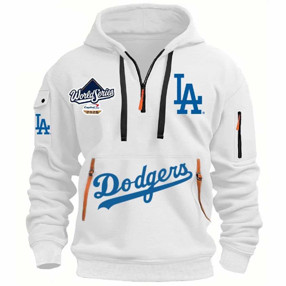 Dodgers World Series 2025 Quarter Zip Hoodie Dodgers World Series 2025 Quarter Zip Hoodie
