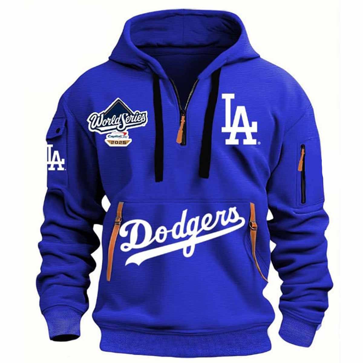 Dodgers World Series 2025 Quarter Zip Hoodie Dodgers World Series 2025 Quarter Zip Hoodie