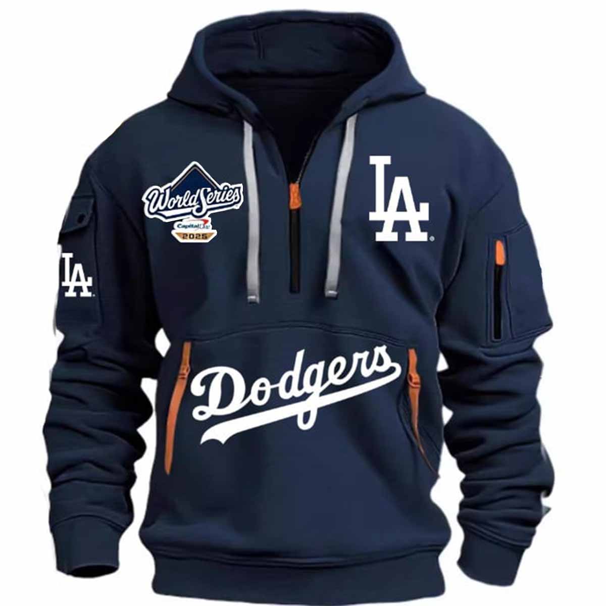 Dodgers World Series 2025 Quarter Zip Hoodie Dodgers World Series 2025 Quarter Zip Hoodie