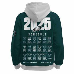 Eagles 2025 Schedule Hoodie 1 Eagles 2025 Schedule Hoodie