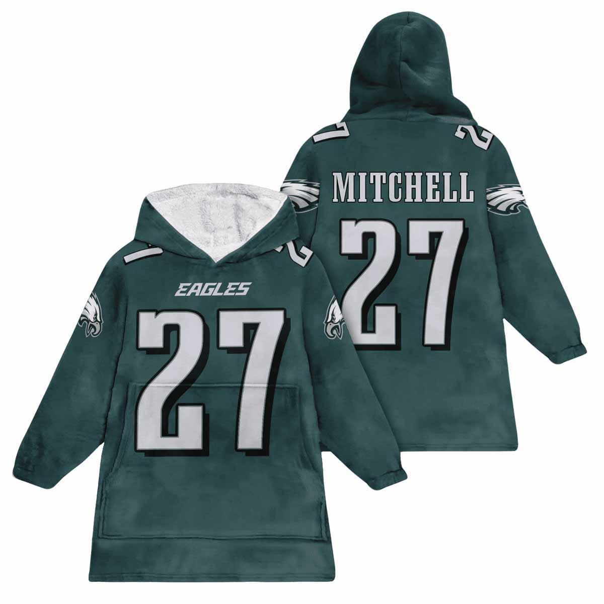 Eagles 27 Football Unisex Blanket Hoodie Eagles 27 Football Unisex Blanket Hoodie