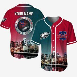 Eagles x Phillies City Baseball Jersey Eagles x Phillies City Baseball Jersey