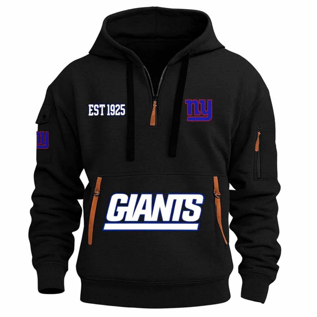 Giants EST 1925 Quarter Zip 2025 Hoodie Giants EST 1925 Quarter Zip 2025 Hoodie