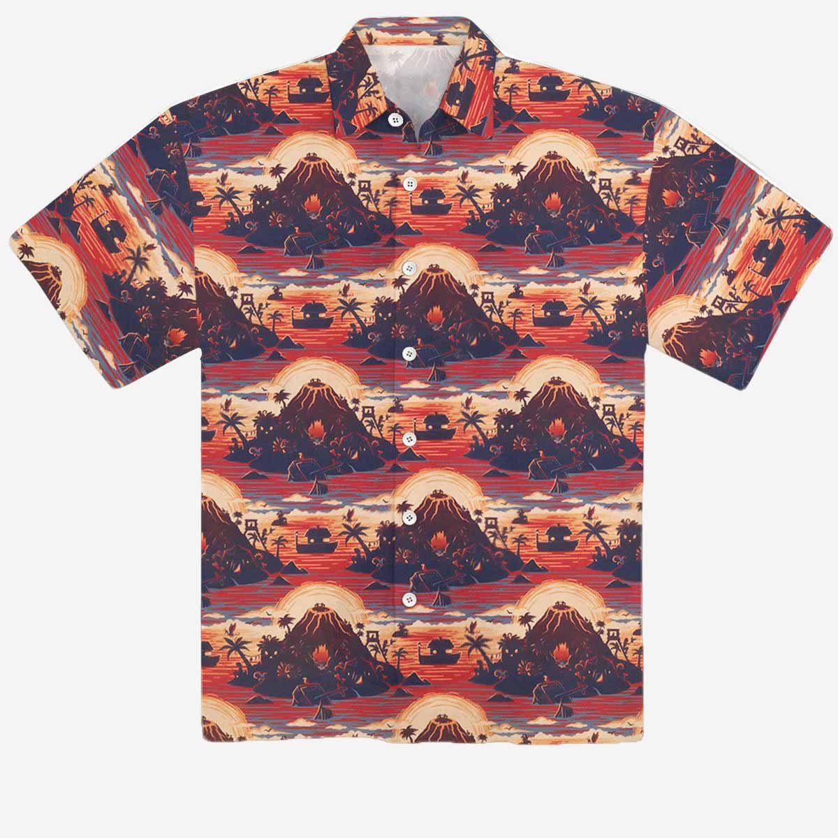 Ginger Island Resort Button Up Hawaiian Shirt Ginger Island Resort Button Up Hawaiian Shirt