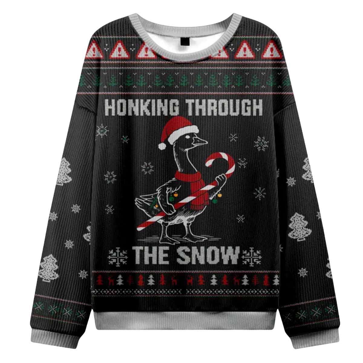 Goose Honking Through The Snow Christmas Ugly Sweater Goose Honking Through The Snow Christmas Ugly Sweater