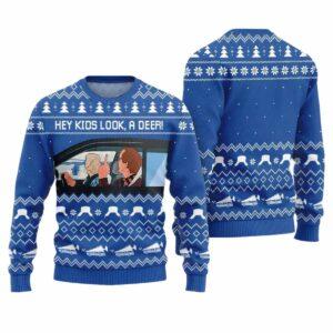 Hey Kids Look A Deer National Lampoon Ugly Christmas Sweater 1 Hey Kids Look A Deer National Lampoon Ugly Christmas Sweater