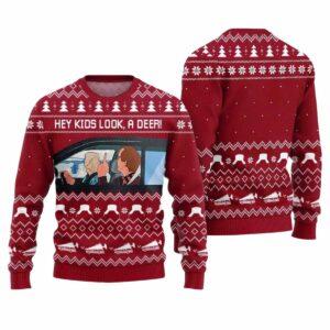 Hey Kids Look A Deer National Lampoon Ugly Christmas Sweater 2 Hey Kids Look A Deer National Lampoon Ugly Christmas Sweater