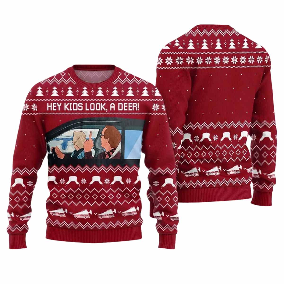 Hey Kids Look A Deer National Lampoon Ugly Christmas Sweater Hey Kids Look A Deer National Lampoon Ugly Christmas Sweater