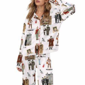 Home Alone Christmas Silky Satin Pajama Set Home Alone Christmas Silky Satin Pajama Set
