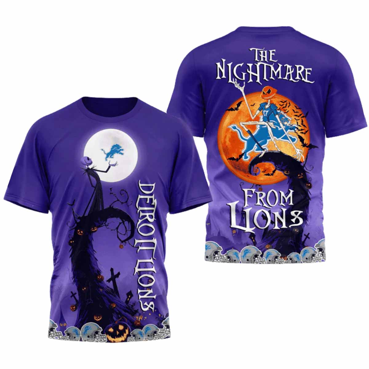 Lions Halloween The Nightmare Shirt 2025 Lions Halloween The Nightmare Shirt 2025