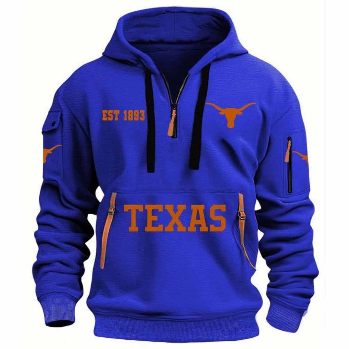 Longhorns EST 1893 Quarter Zip Hoodie Longhorns EST 1893 Quarter Zip Hoodie