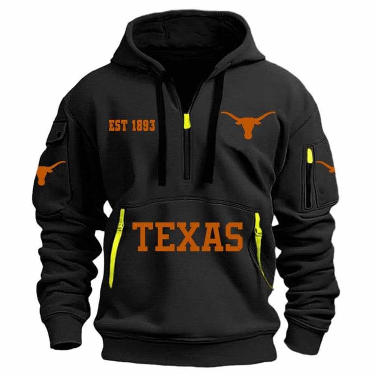 Longhorns EST 1893 Quarter Zip Hoodie Longhorns EST 1893 Quarter Zip Hoodie