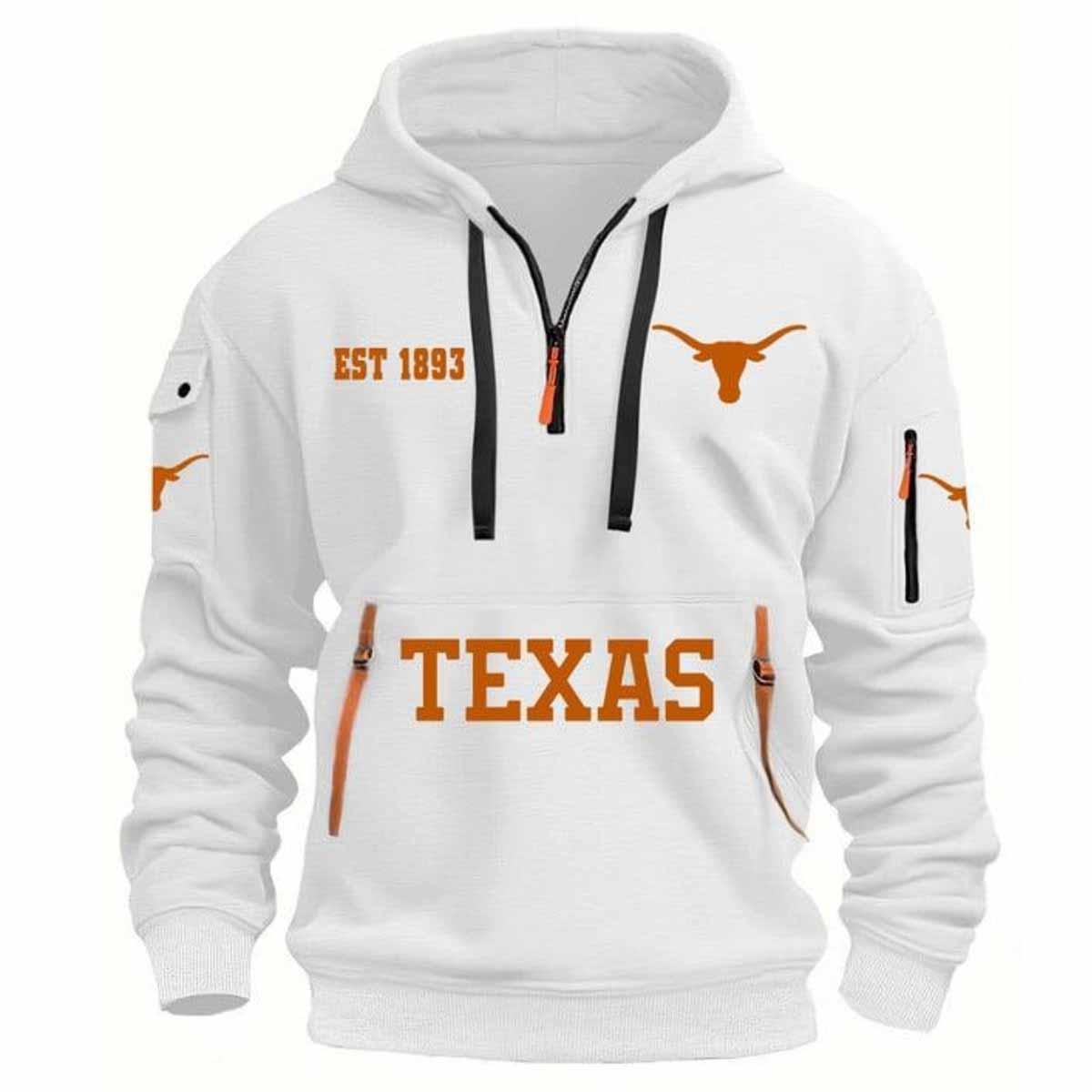 Longhorns EST 1893 Quarter Zip Hoodie Longhorns EST 1893 Quarter Zip Hoodie