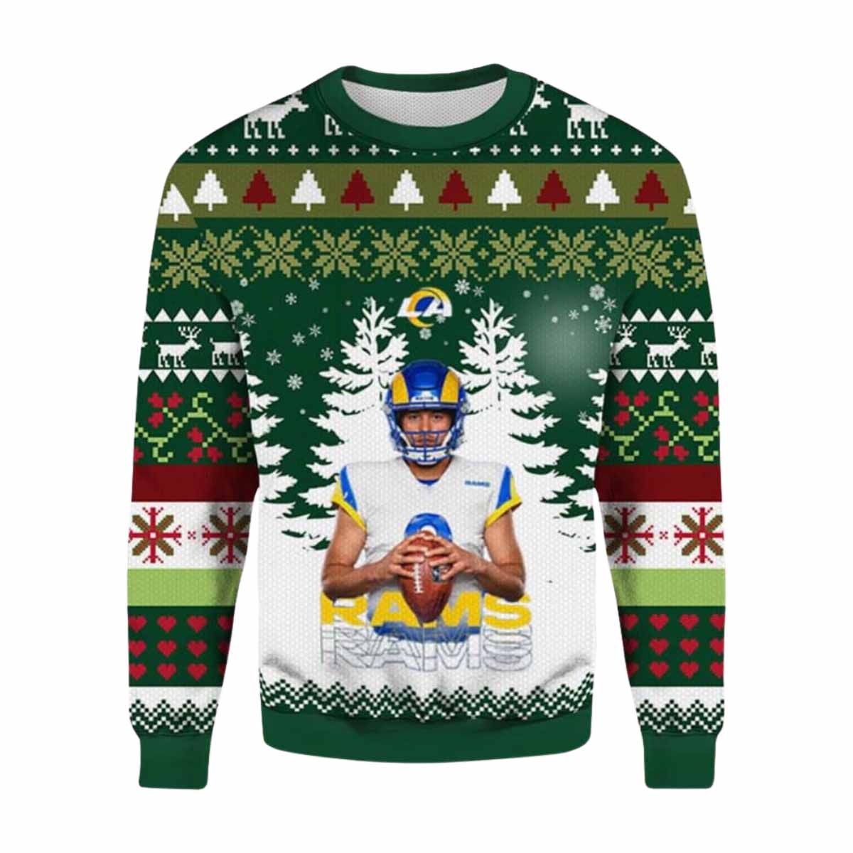 Matthew Stafford Rams Ugly Christmas Sweater Matthew Stafford Rams Ugly Christmas Sweater