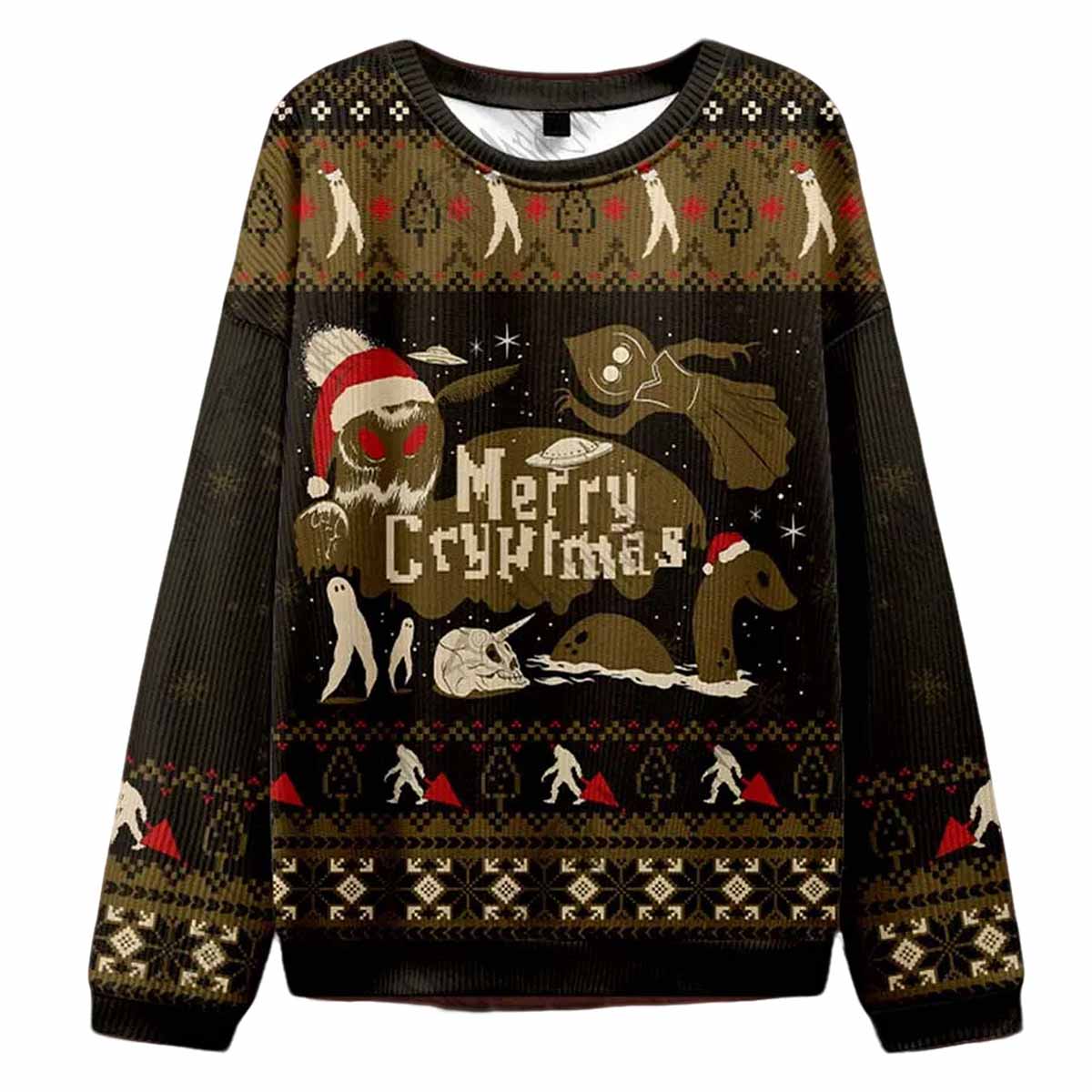 Merry Cryptmas Ugly Christmas Sweater Merry Cryptmas Ugly Christmas Sweater