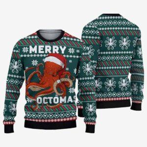 Merry Octopus Ugly Christmas Sweater Merry Octopus Ugly Christmas Sweater