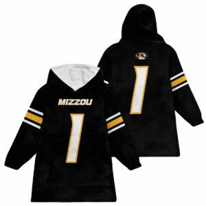 Missouri Football Unisex Blanket Hoodie Missouri Football Unisex Blanket Hoodie