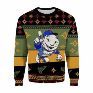 NY Mets Lets Go Ugly Christmas Sweater NY Mets Lets Go Ugly Christmas Sweater