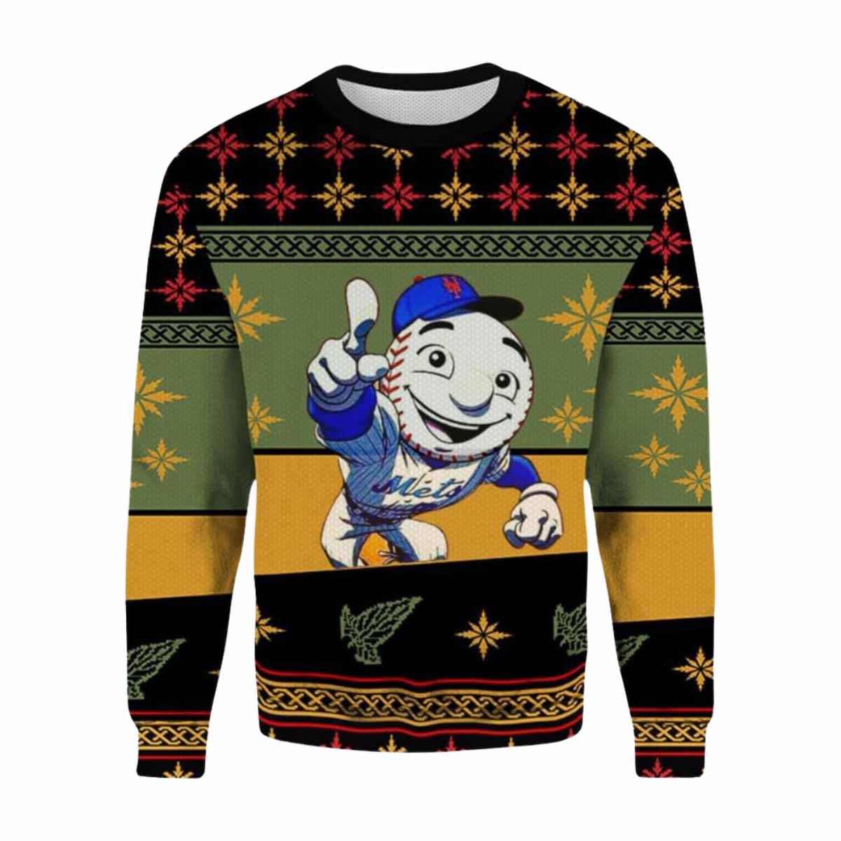 NY Mets Let’s Go Ugly Christmas Sweater NY Mets Lets Go Ugly Christmas Sweater