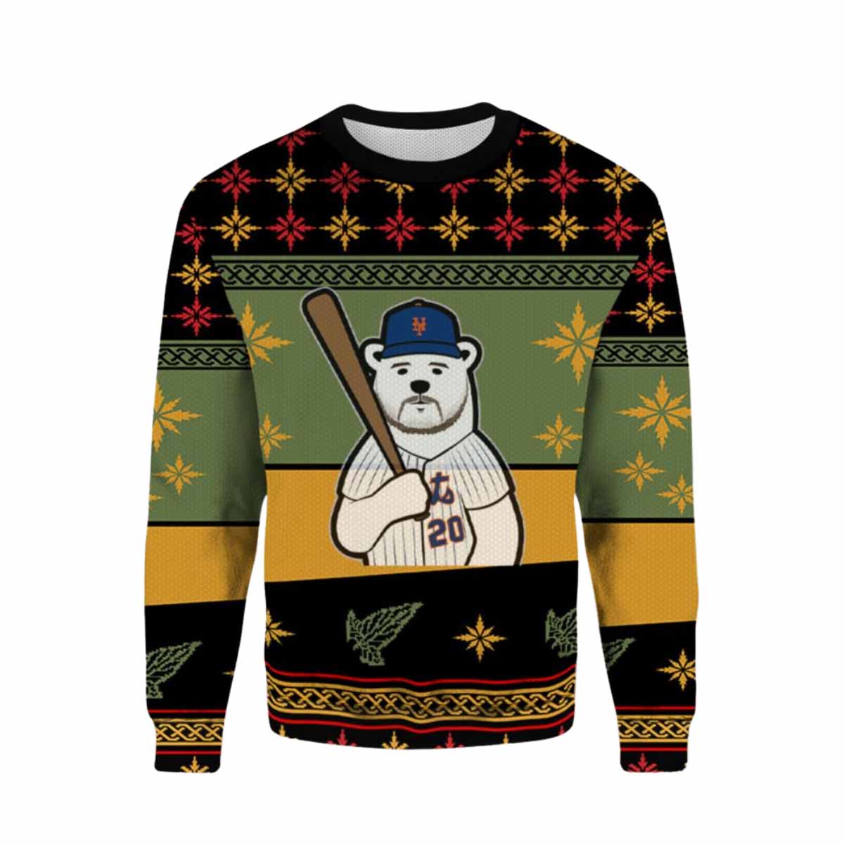 NY Mets Pete Alonso Ugly Christmas Sweater NY Mets Pete Alonso Ugly Christmas Sweater