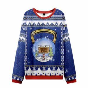North Pole Kettlebell Ugly Christmas Sweater North Pole Kettlebell Ugly Christmas Sweater