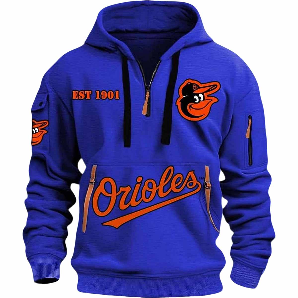 Orioles EST 1901 Quarter Zip Hoodie 2025 Orioles EST 1901 Quarter Zip Hoodie 2025