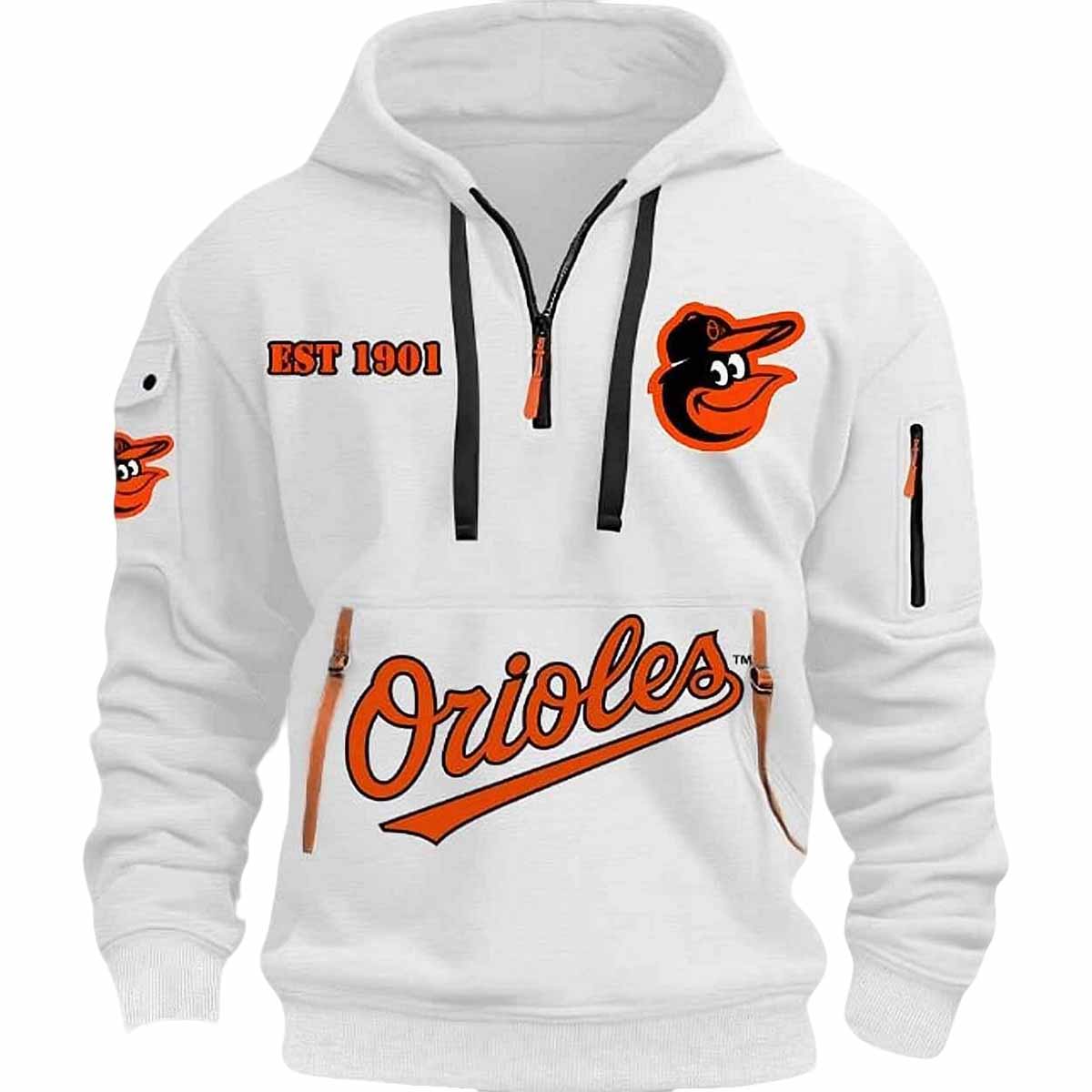 Orioles EST 1901 Quarter Zip Hoodie 2025 Orioles EST 1901 Quarter Zip Hoodie 2025