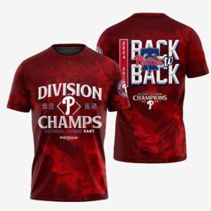 Phillies Division Champs Back To Back 2025 Shirt