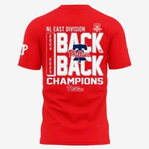 Phillies Division Champs Back To Back NL East Champions 2025 Hoodie