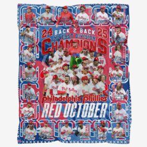 Phillies Red October 2025 Blanket