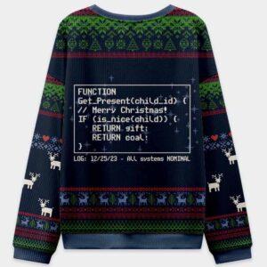 Santa’s Database Never Out of Sync Christmas Ugly Sweater1