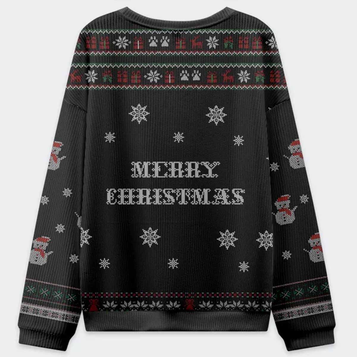 The Arrested Cat Christmas Ugly Sweater The Arrested Cat Christmas Ugly Sweater