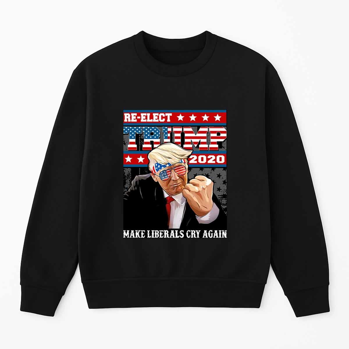 Thomas Jacob Re-elect Trump 2020 Make Liberals Cry Again Shirt Thomas Jacob Re-elect Trump 2020 Make Liberals Cry Again Shirt