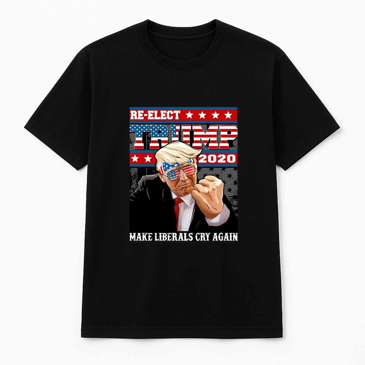 Thomas Jacob Re elect Trump 2020 Make Liberals Cry Again Shirt Thomas Jacob Re-elect Trump 2020 Make Liberals Cry Again Shirt