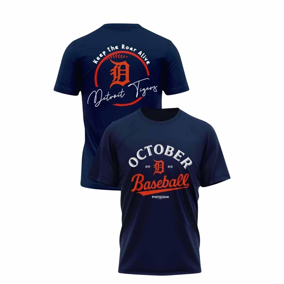 Tigers October Baseball 2025 Shirt Tigers October Baseball 2025 Shirt