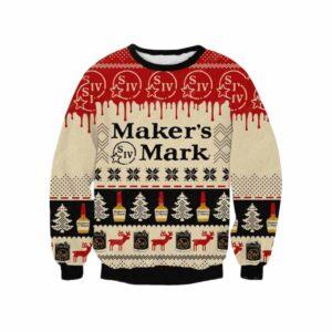 Ugly Christmas Maker’s Mark Whiskey Sweatshirt