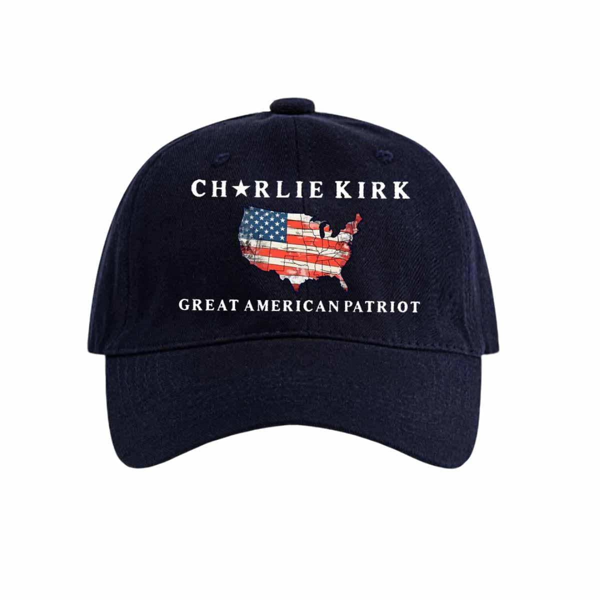 Unisex Charlie Kirk Great American Patriot Printed Hat Unisex Charlie Kirk Great American Patriot Printed Hat