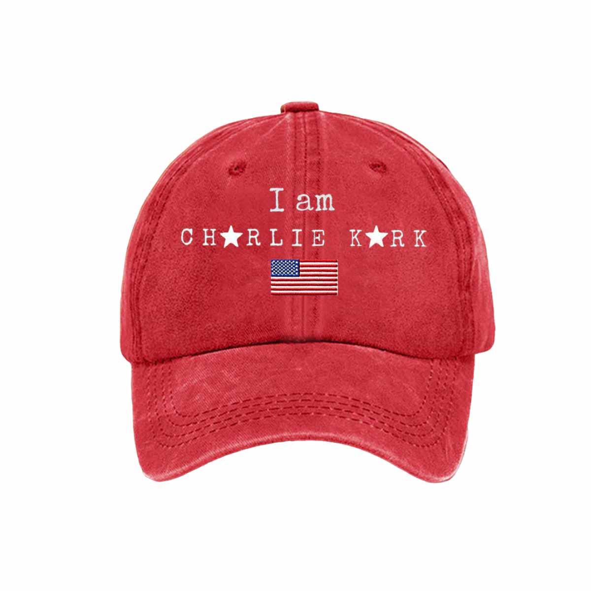 Unisex I Am Charlie Kirk Printed Hat Unisex I Am Charlie Kirk Printed Hat