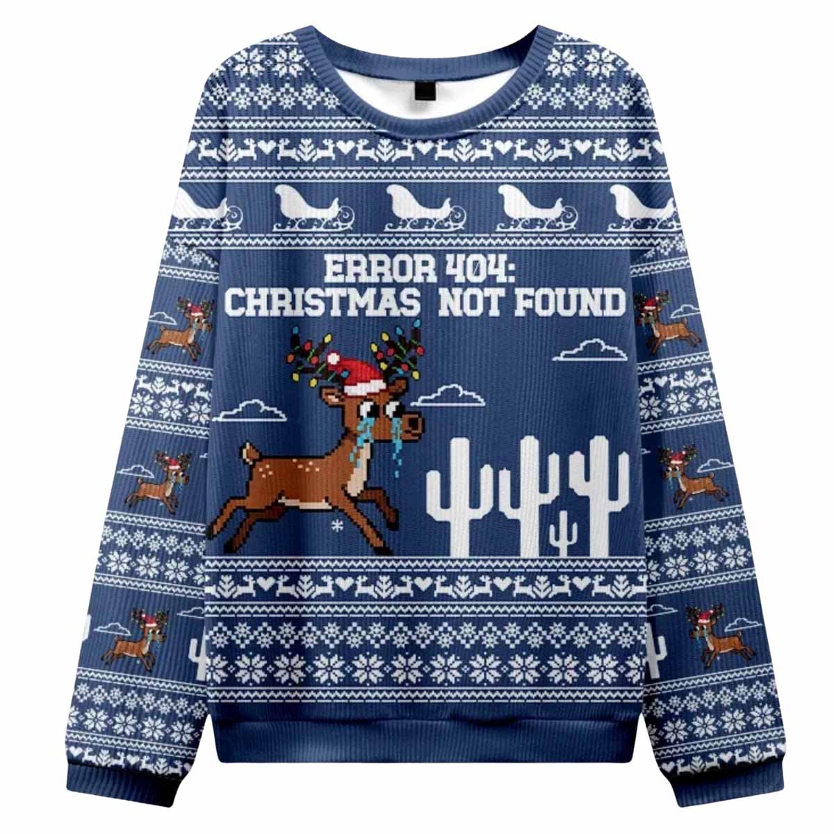 Weeping Elk Christmas Not Found Ugly Christmas Sweater Weeping Elk Christmas Not Found Ugly Christmas Sweater