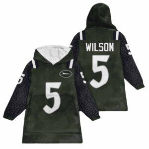 Wilson 5 Jets Unisex Blanket Hoodie Wilson 5 Jets Unisex Blanket Hoodie