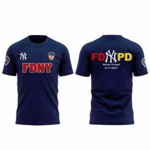 Yankees FDNY Never Forget 9/11 Shirt