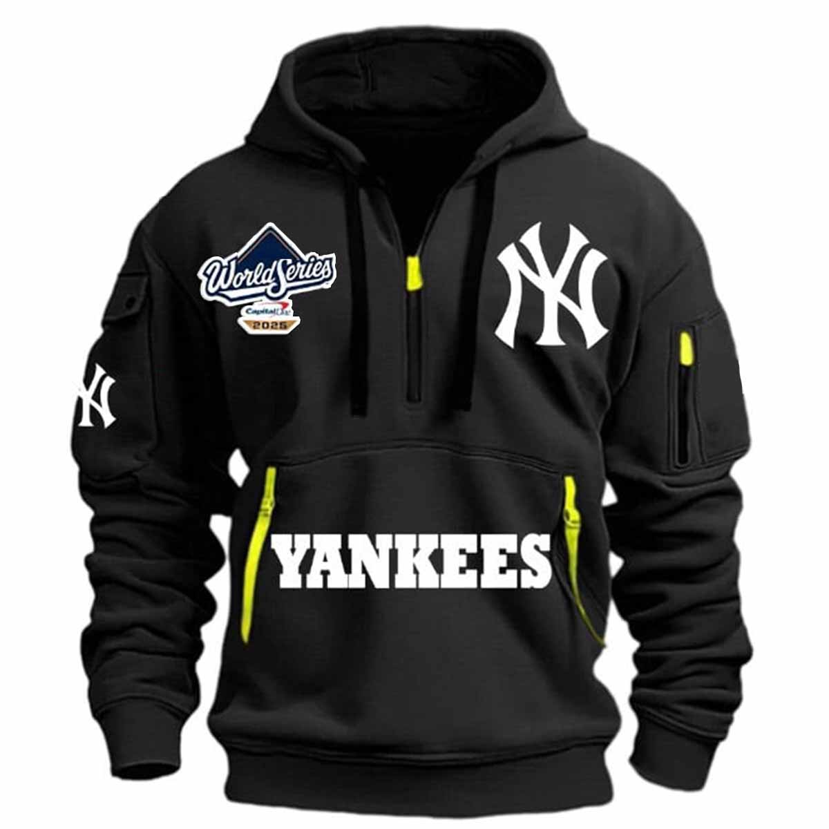Yankees World Series 2025 Quarter Zip Hoodie Yankees World Series 2025 Quarter Zip Hoodie