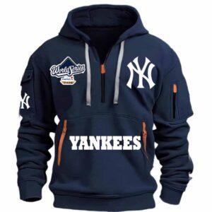 Yankees World Series 2025 Quarter Zip Hoodie 2 Yankees World Series 2025 Quarter Zip Hoodie