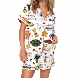 Youve Got Mail Silky Satin Pajama Set