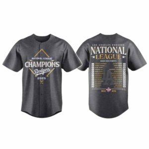 2025 Dodgers National League Champions Jersey