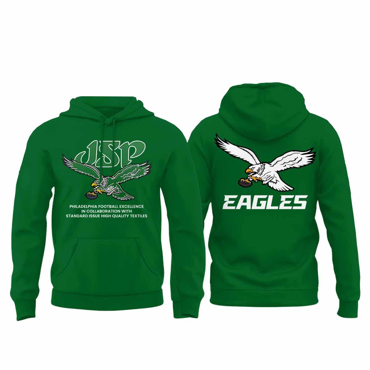 2025 Eagles JSP Kelly Green Hoodie 2025 Eagles JSP Kelly Green Hoodie