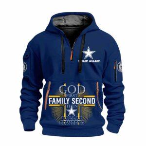 2025 God First Family Second Then Cowboys Quarter Zip Hoodie 1 2025 God First Family Second Then Cowboys Quarter Zip Hoodie