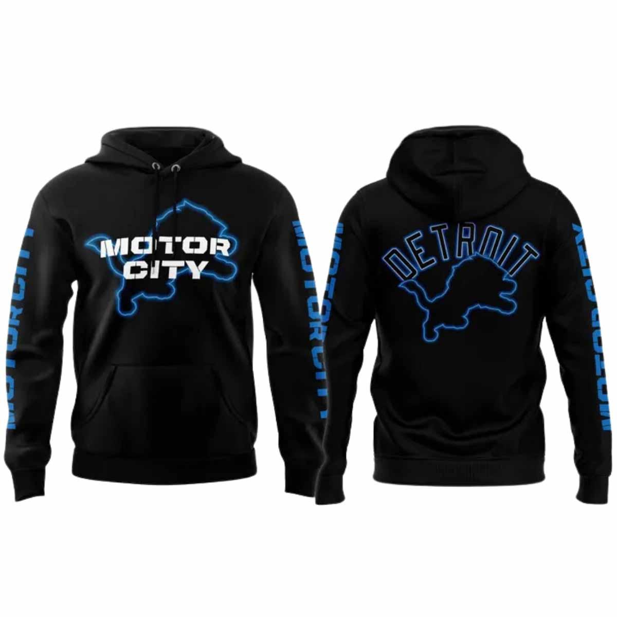 2025 Lions Motor City Pullover Hoodie 2025 Lions Motor City Pullover Hoodie